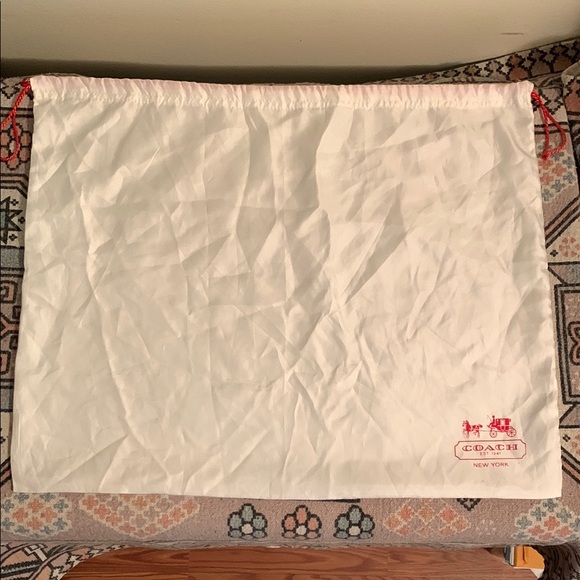 Coach White Bag with Red Logo - Picture 1 of 2